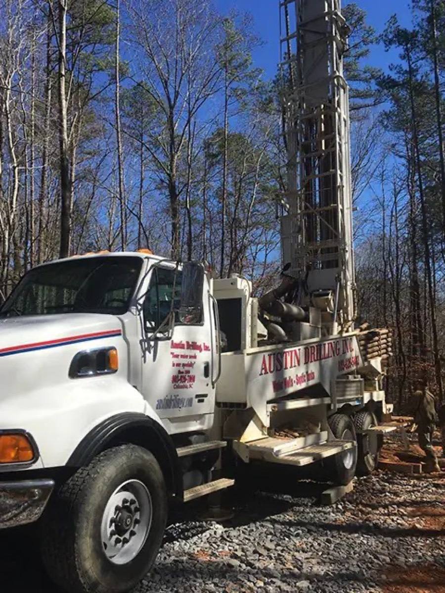 Austin Drilling well site before work begins